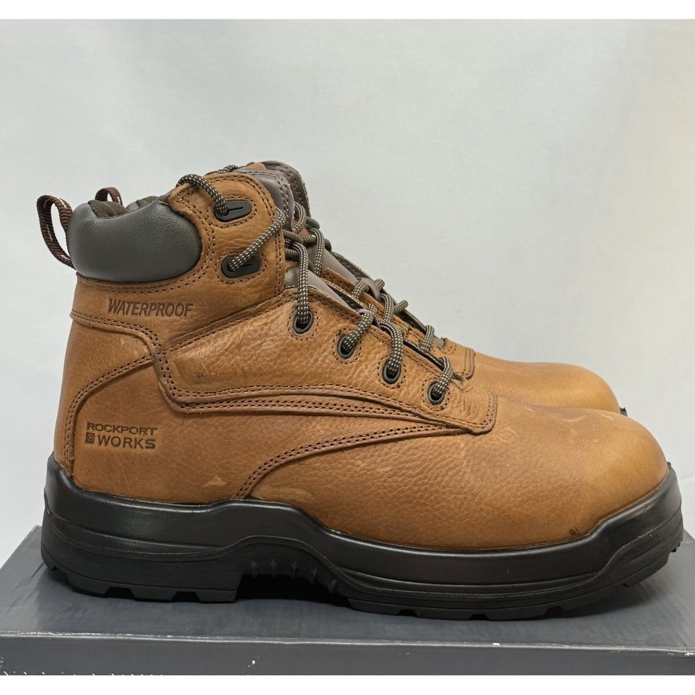 Rockport Works Men's 11w Tru-Tech Waterproof Boot Comp toe 6" Work boot NEW‎ NIB - Picture 2 of 8
